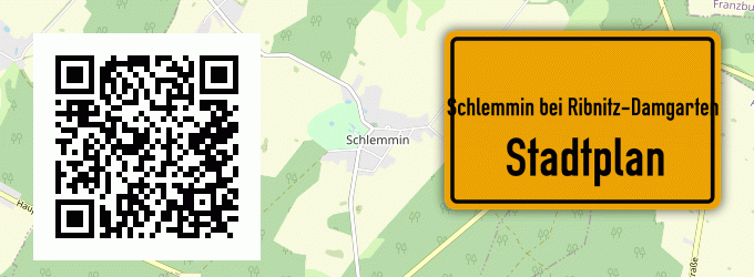 Stadtplan Schlemmin bei Ribnitz-Damgarten
