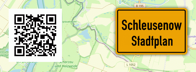 Stadtplan Schleusenow