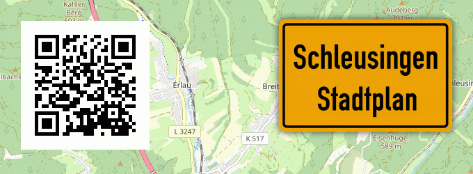Stadtplan Schleusingen