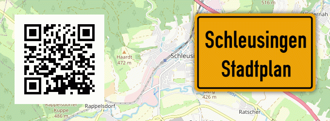 Stadtplan Schleusingen