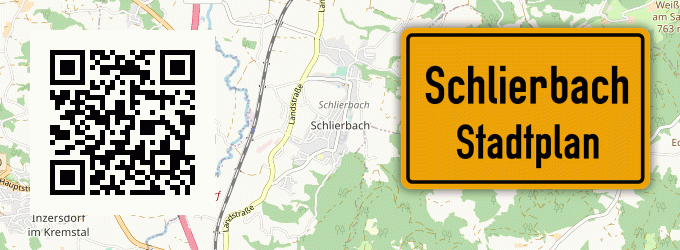 Stadtplan Schlierbach, Bergstr