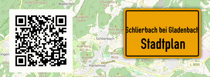 Stadtplan Schlierbach bei Gladenbach