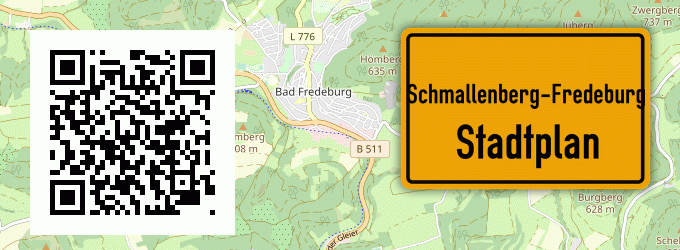 Stadtplan Schmallenberg-Fredeburg