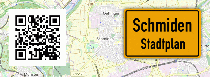 Stadtplan Schmiden