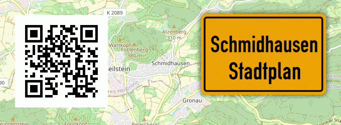 Stadtplan Schmidhausen, Kreis Freising