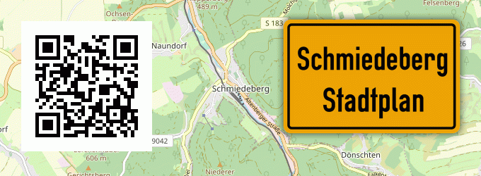 Stadtplan Schmiedeberg, Osterzgebirge