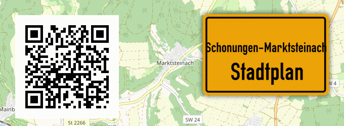 Stadtplan Schonungen-Marktsteinach