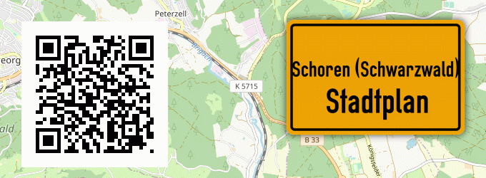 Stadtplan Schoren (Schwarzwald)