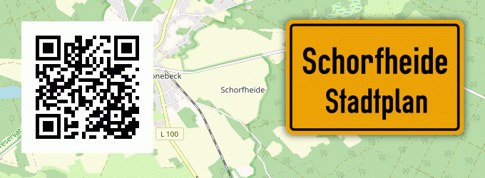 Stadtplan Schorfheide