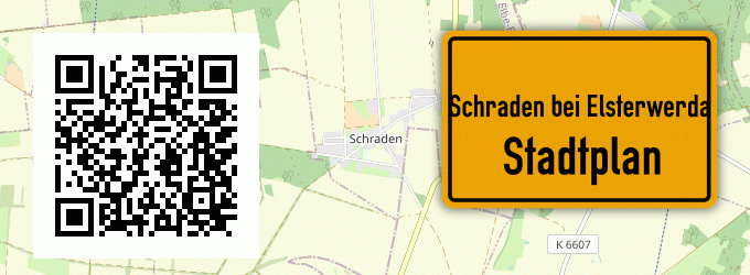 Stadtplan Schraden bei Elsterwerda