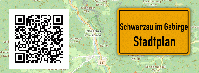 Stadtplan Schwarzau im Gebirge