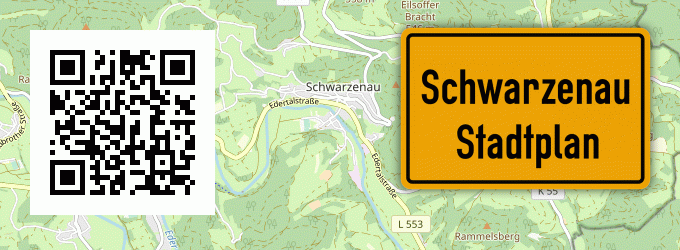 Stadtplan Schwarzenau, Eder