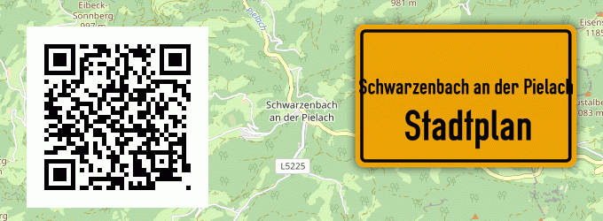 Stadtplan Schwarzenbach an der Pielach
