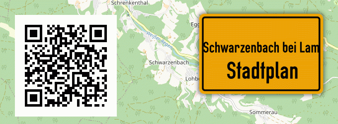 Stadtplan Schwarzenbach bei Lam, Oberpfalz