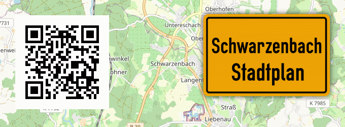 Stadtplan Schwarzenbach