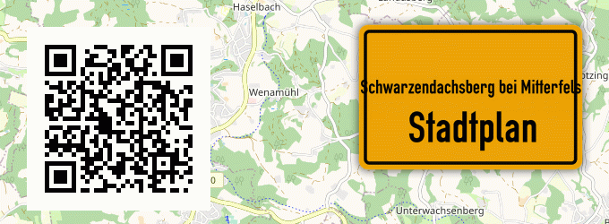 Stadtplan Schwarzendachsberg bei Mitterfels