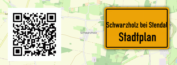 Stadtplan Schwarzholz bei Stendal