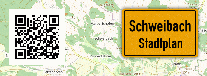 Stadtplan Schweibach, Oberpfalz