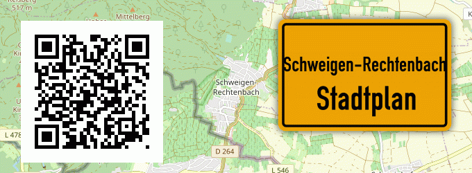 Stadtplan Schweigen-Rechtenbach