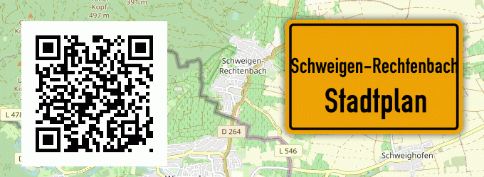 Stadtplan Schweigen-Rechtenbach