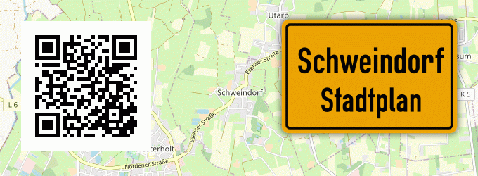 Stadtplan Schweindorf, Harlingerland