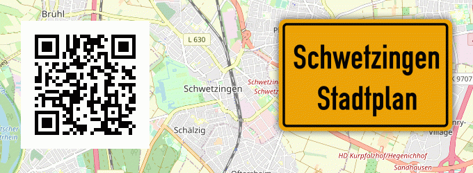 Stadtplan Schwetzingen
