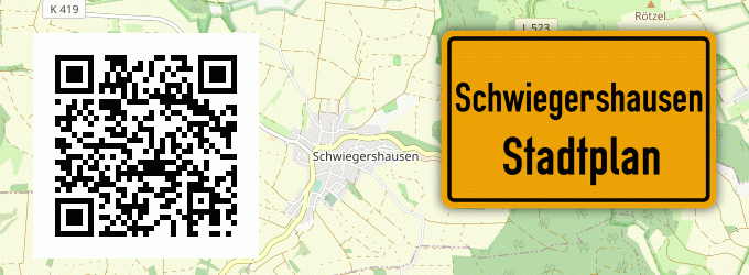 Stadtplan Schwiegershausen