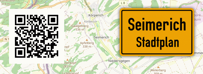 Stadtplan Seimerich, Eifel