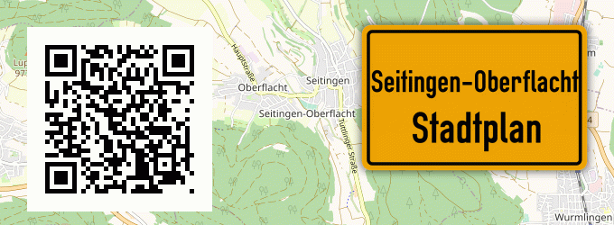 Stadtplan Seitingen-Oberflacht