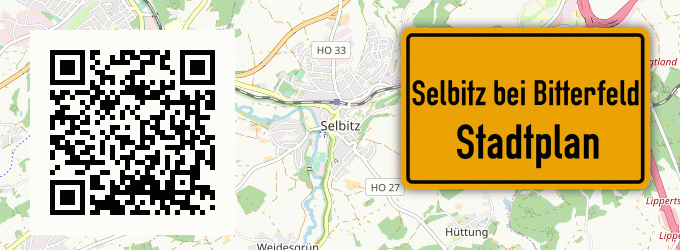 Stadtplan Selbitz bei Bitterfeld