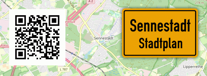 Stadtplan Sennestadt