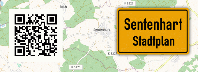 Stadtplan Sentenhart