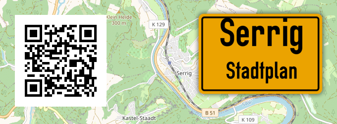 Stadtplan Serrig