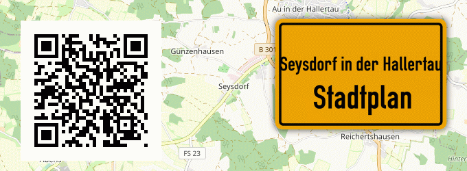 Stadtplan Seysdorf in der Hallertau