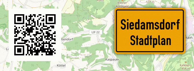 Stadtplan Siedamsdorf