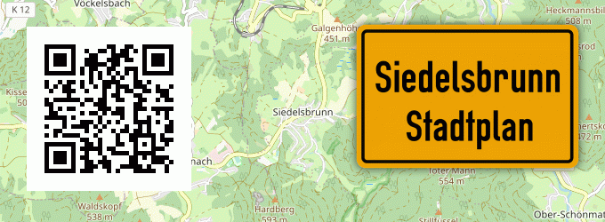 Stadtplan Siedelsbrunn