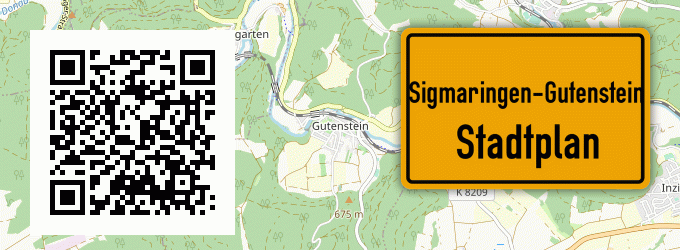 Stadtplan Sigmaringen-Gutenstein