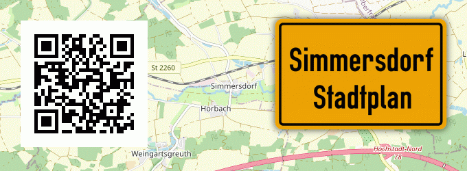 Stadtplan Simmersdorf