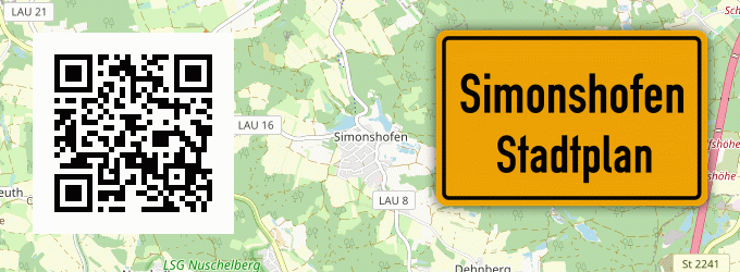 Stadtplan Simonshofen