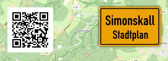 Stadtplan Simonskall