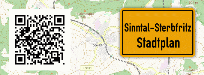 Stadtplan Sinntal-Sterbfritz