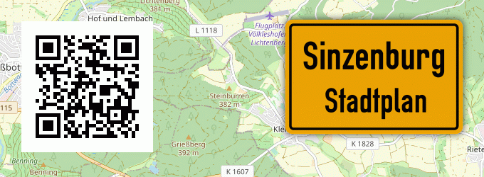 Stadtplan Sinzenburg