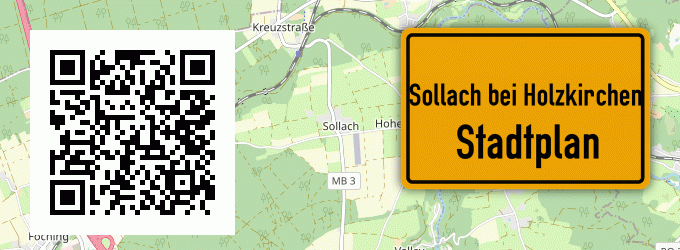 Stadtplan Sollach bei Holzkirchen, Oberbayern