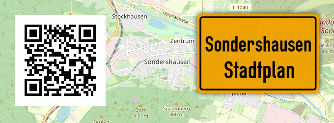 Stadtplan Sondershausen, Thüringen