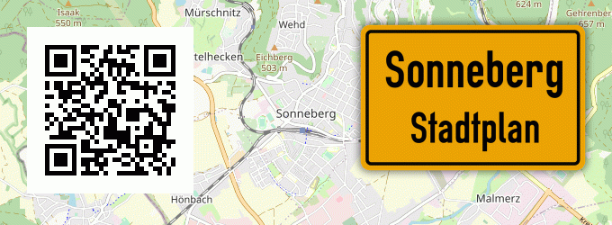 Stadtplan Sonneberg, Thüringen