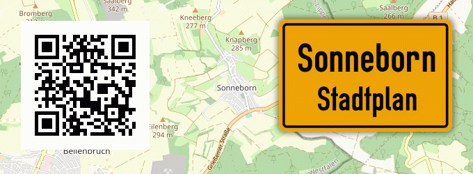 Stadtplan Sonneborn, Lippe