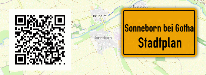 Stadtplan Sonneborn bei Gotha