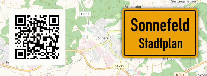 Stadtplan Sonnefeld