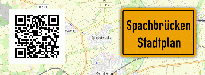Stadtplan Spachbrücken, Hessen