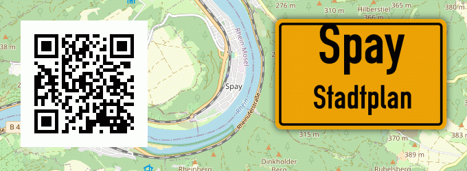 Stadtplan Spay, Rhein